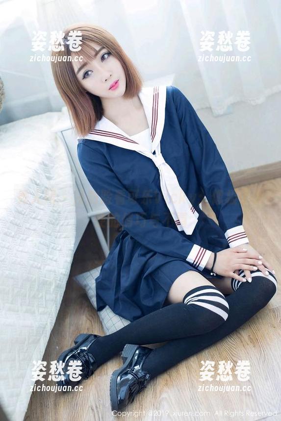 秀人网 - 从侧脸看可乐Vicky：像极了天使的俏巧与不羁